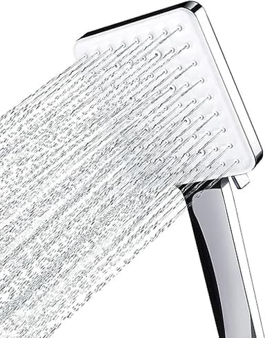 Shower Head, Newentor High Pressure Shower Heads with 6 Modes, Power Shower Head Only, Universal Water Saving Large Shower Head