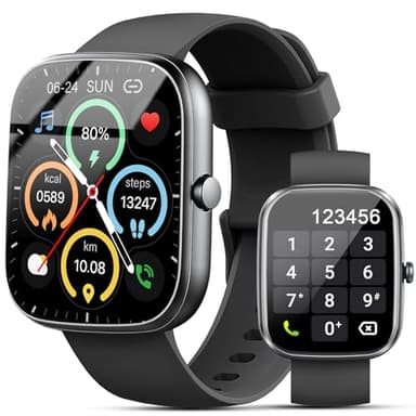 Smart Watch for Men Women, 1.91" Smart Watches Answer/Make Calls, Fitness Watch with Heart Rate/Sleep Monitor, 100+ Sport Activity Tracker Step Counter, IP68 Waterproof Fitness Tracker for Android iOS