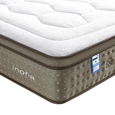 Inofia King Mattress,12 Inch Memory Foam Mattress with Stellar Pocket Sprung, King Size Bed with Tencel Fabric,OEKO-TEX Certified,The Imperial Collection(150×200×30cm)