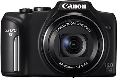Canon PowerShot SX170 IS 16.0MP Compact Digital Camera Black (Renewed)