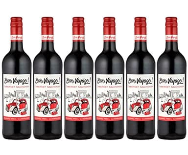Bon Voyage - Alcohol Free Red Wine Cabernet Sauvignon, Case of 6 (6 x 0.75 L)