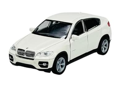 Welly Model Car Compatible with BMW X6 E71 White SUV 2008-2014 Approx. 1/34-1/39 Metal Model Car Die Cast New in Box