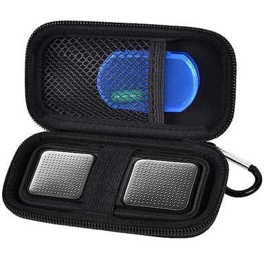 Case for KardiaMobile 1L 6L Personal EKG Monitor, Storage Holder Fits for Sec Portable Heart Rate Monitor, Cardiac Mobile Heart Monitor Bag Organizer（Pill Box Included）(Box Only) (Black)