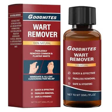 Fast Acting Wart Remover, Verruca Remover with Salicylic Acid, Gentle Removal of Common Warts, Plantar Warts, Corn and Calluse, Suitable for Hands and Feet, Trusted by The Whole Family, 30ML