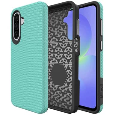 Miimall Compatible with Samsung Galaxy A56 5G Phone Case, Full Body Drop Protection Dual Layer Protective Cover Rugged Shockproof Anti-skid Phone Case for Galaxy A25 5G-Mint Green