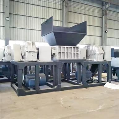 Single/Double Shaft Scrap Metal Tire Plastic Mobile Tire Shredder Machine Metal Recycling Equipment