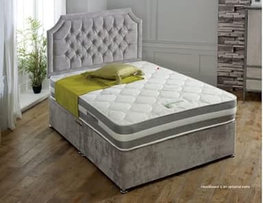 CLOUD 7 SLEEP Aloe Vera Mattress (King 5ft x 6.6ft) - Aloe Vera Fabric & Luxury Fillings - Adaptive Dry Technology - Encapsulated Pocket Sprung Mattress - Pocket Sprung Mattress (152cm x 198cm)
