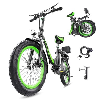 Hidoes C1 Folding Electric Bike with LCD Display, 20 inch City Electric Bicycle with Portable 48V 13AH Removable Battery, 30-80KM Range Ebike for Adults/Teens Shock Absorption System,Dual Disc Brakes