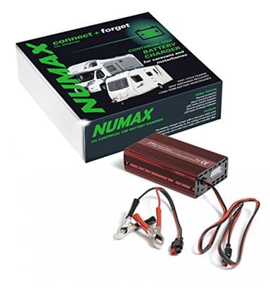 Numax 12V 10A Leisure Battery Charger Caravan Motorhome, Marine, Boat, Mower