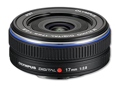 Olympus M.ZUIKO DIGITAL 17mm 1:2.8 Pancake Lens - Black