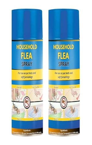 Advanced Flea Killer Spray 2 Pack - Household Flea Spray For The Home | Kills Fleas Instantly | Strong Household Flea Treatment For Cat Dog Pet Beds Carpet | House Flea Killer Spray