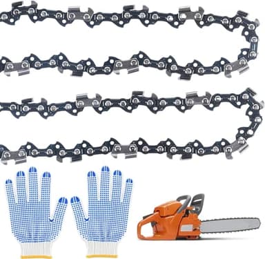 2 Pcs 14 inch Chainsaw Chain for 14 Inch (35cm) Bar, 3/8" LP Pitch, 52 Drive Links, 050" Gauge, Low Kickback Chain Saw Chain Compatible for Makita Bosch Husqvarna Oregon Chainsaw Chain Replacement