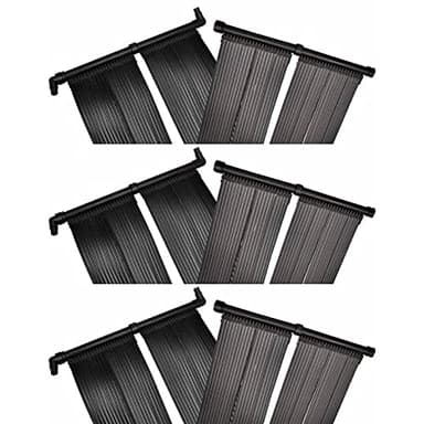 Goliraya Solar Pool Heaters Swimming Pool Solar Heating 6 pcs Heater Hot Water Accessories for Above Ground Swimming Pools 80x620 cm