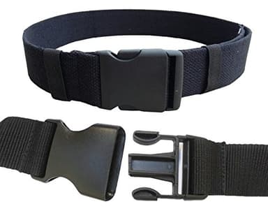 38mm Adjustable Webbing Belt (1.5") Waist Extension Strap for Travel Bum Bags (38mm Belt)
