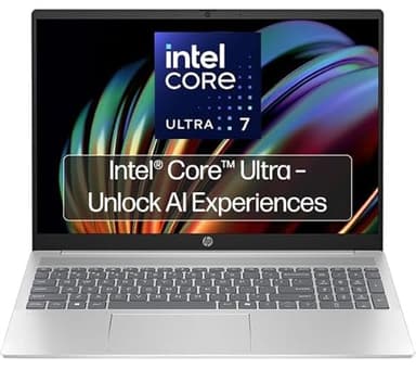 HP Pavilion 16-af0503sa 16" Laptop | Intel Core Ultra 7 155U | 16GB RAM | 1TB SSD | Backlit Keyboard | Full HD Webcam | Dual Speakers | 1920 x 1200 IPS Display | Windows 11 Home | Silver