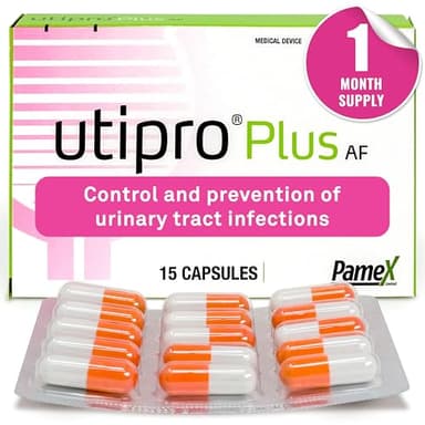 UTIPRO Plus - Cystitis Treatment for Women Helps Prevent & Protect from UTI - Promotes Urinary Tract Health for Fast Symptom Relief, UTI Prevention, and Cystitis Relief