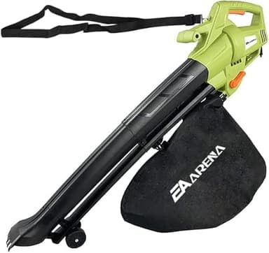 Leaf Blower Vacuum,3 in 1 3000W Electric Garden Blower/Vacuum Shredder with Wheels 35L Leaf Collection Bag,10m Cable Lightweight Design, Leaf Vacuum, 10:1 Shredding Ratio