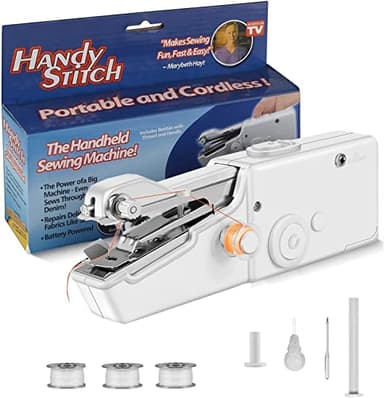 Handheld Sewing Machine, Mini Sewing Machine Suitable for Beginners and Professionals to Use at Home, Dormitory or while raveling