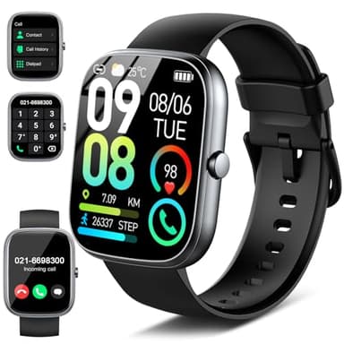 Smart Watch for Men Women Answer/Make Calls, 1.91"Fitness Watch with Heart Rate/Sleep Monitor/Step Counter, Fitness Tracker 110+ Sports Activity Trackers, IP68 Waterproof Smartwatch for IOS Android