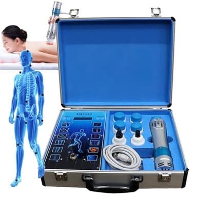 Shockwave Therapy Machine with 7 Massage Head (Touch/Button), ED Shock Wave Therapy Machine Deep Muscle Massager for Pain Relief/Massage/Body-Shaping/Erectile Dysfunction,Touch