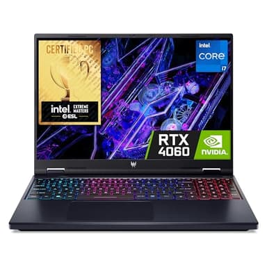 Acer Predator Helios Neo 16 PHN16-72 Gaming Laptop - Intel Core i7-14650HX, 16GB, 1TB SSD, NVIDIA GeForce RTX 4060 8G, 16" WQXGA IPS 165Hz, Windows 11, Black
