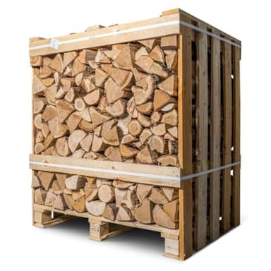 Kiln Dried Birch Medium Firewood Crate - Ready to Burn Approved - 1.50m³ Loose