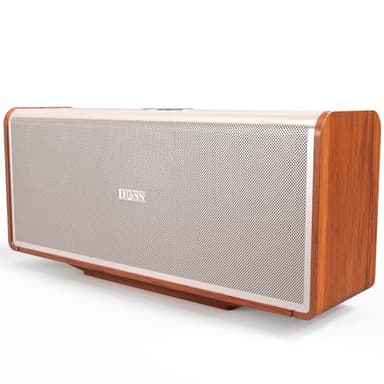 DOSS SoundBox Ultra Bluetooth Speaker with 2.1 Sound Channel Audio, 80W Superior Sound with Deep Bass, Two DSP Technologies, 18H Playtime, Bluetooth 5.3, Wireless Speaker for Home, Office,Bedroom-Gold