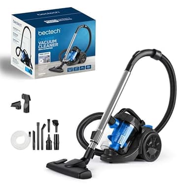 Powerful Cylinder Vacuum Cleaner 1000W | High Efficiency Motor | Includes Car Cleaning Kit | Compact 3 Litre Cleaner Multi-Tool | Pet Hair | Bagless Vacuum Cleaner | For Hard Floor Carpet Upholstery