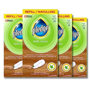 Pledge Fluffy Duster Refills x5 (Pack of 4)