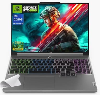 Lenovo Legion 5i 16" WQXGA (2560 x 1600) Gaming Laptop - i9-13900HX (24-Core) Processor-GeForce RTX 4060 (TGP 140W), Win 11 Home, w/Mouse Pad (64GB RAM | 4TB PCIe SSD)