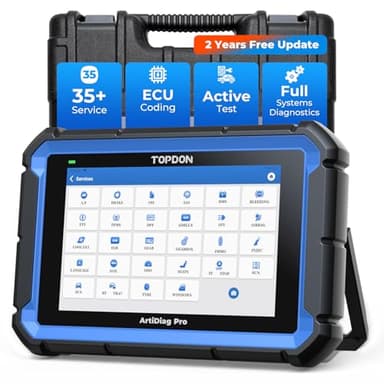 TOPDON ArtiDiag Pro Car Diagnostic Tool, Bi-Directional Control, ECU/Online Coding & OE-Level Full Systems Diagnosis for 100+ Brands, 35+Maintenance Services OBD2 Scanner, 2-Year Free Update