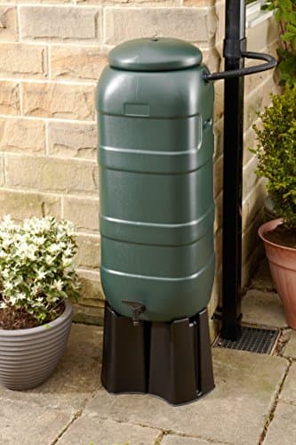 Mini Rainsaver 100 litre Water Butt Kit with Lid, Tap, Base and Rain Diverter Kit