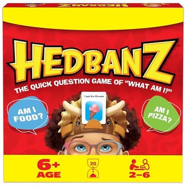 Hedbanz 2nd Edition Picture Guessing Board Game Family Games & Kids’ Games for Kids Aged 6 and up