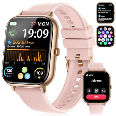 Smart Watch for Men Women(Answer/Make Call),1.83"HD Fitness Tracker with Pressure/SpO2/Heart Rate Monitor,Sleep Tracker, Step Counter, IP68 Waterproof 123+ Sport Modes Fitness Watch for Android&iPhone