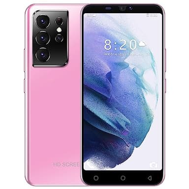 McMgc Phone Offer of the Day, 5.0 inch IPS Display, 16GB ROM 128GB Expandable, Android 9.0, 2G Dual SIM Dual Camera Cheap Mobile Phones (M21Ultra-Pink)