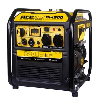 Aceup Energy 3800 Watt Open Frame Inverter Generator, Petrol Powered Generator 223cc, EURO-V, CE