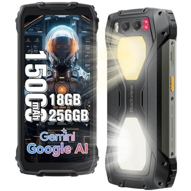 Blackview BV7300 Rugged Smartphone Android 14,18GB+256GB/2TB TF, 15000mAh 45W Fast Charge, 50MP+32MP+20MP Night Vision Camera,6.67" FHD+, 800LM Camp Light Rugged Phone, Face Fingerprint Unlock/NFC