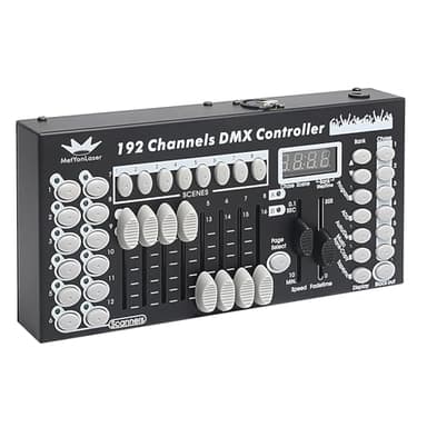 DMX Controller DMX Console,192CH Dmx512 Console Controller Panel Use for Editing Program of Stage Lighting Runing(Black)
