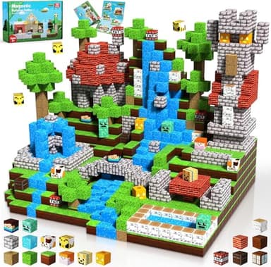 ToyUnited Magnetic Blocks-150PCS Magnetic Building Blocks Tiles Stacking, Construction Toys STEM Sensory Toys for Toddlers Kids Boys Girls Ages 3 4 5 6 7 8 9 10 Christmas Easter Birthday Gifts